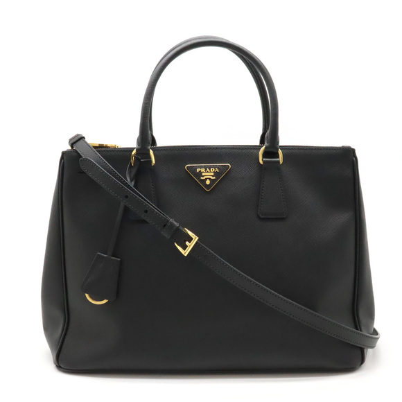 Prada Saffiano Lux Saffiano Handbag Leather Nero Black - Picture 1 of 8